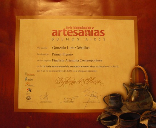 remio Finalista de la Feria Internacional de Artesanias Buenos Aires 2009